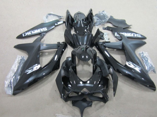 Descuento Carenados Moto Suzuki GSXR 600 2008-2010 - Negro Brillante Blanco