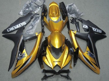 Descuento Carenados Moto Suzuki GSXR 600 2008-2010 - Oro Negro Mate