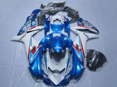 Descuento Carenados Moto Suzuki GSXR 600 2011-2024 - Azul Blanco