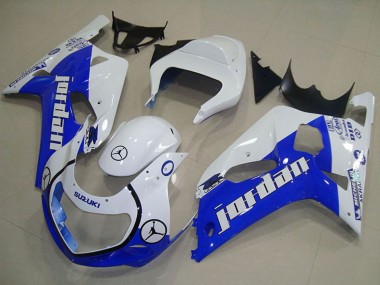 Descuento Carenados Moto Suzuki GSXR 750 2001-2003 - Blanco Azul Jordan