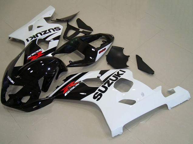 Descuento Carenados Moto Suzuki GSXR 750 2004-2005 - Negro Brillante Blanco Rojo