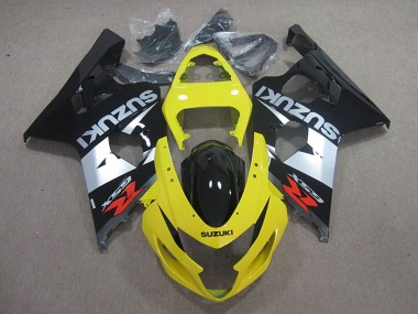 Descuento Carenados Moto Suzuki GSXR 750 2004-2005 - Amarillo Plata Negro