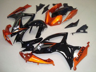 Descuento Carenados Moto Suzuki GSXR 750 2006-2007 - Naranja Negro Brillante