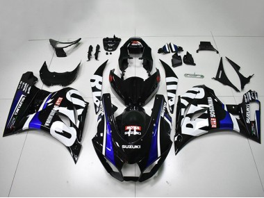Descuento Carenados Moto Suzuki GSXR 1000 2017-2024 - Negro Blanco Azul Motul