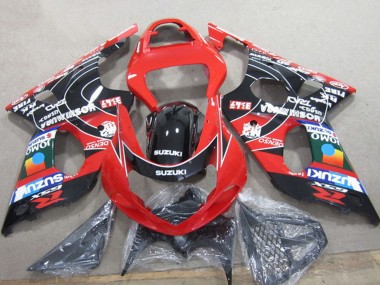 Descuento Carenados Moto Suzuki GSXR 1000 2000-2002 - Rojo Negro Azul DENSO