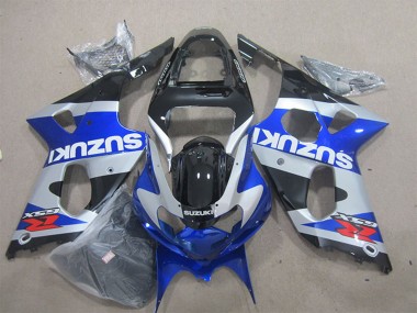 Descuento Carenados Moto Suzuki GSXR 1000 2000-2002 - Azul Plata Negro Rojo Blanco Calcomanía