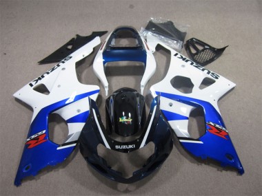 Descuento Carenados Moto Suzuki GSXR 1000 2000-2002 - Blanco Azul Negro Brillante Rojo