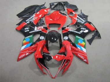 Descuento Carenados Moto Suzuki GSXR 1000 2005-2006 - Rojo Negro Azul Blanco Verde