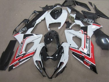 Descuento Carenados Moto Suzuki GSXR 1000 2005-2006 - Blanco Negro Rojo Yoshimura