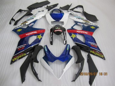Descuento Carenados Moto Suzuki GSXR 1000 2005-2006 - Azul Blanco Rojo Negro Rockstar