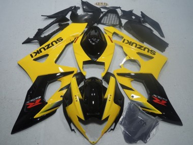 Descuento Carenado Moto Suzuki GSXR 1000 2005-2006 - Amarillo Negro Brillante