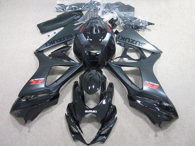 Descuento Kits Carenados Moto Suzuki GSXR 1000 2007-2008 - Negro Brillante Negro Mate
