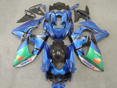 Descuento Carenados Moto Suzuki GSXR 1000 2009-2016 - Azul Verde JOMO