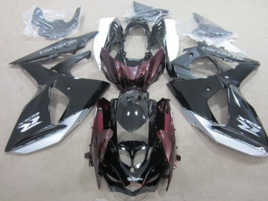 Descuento Carenado Moto Suzuki GSXR 1000 2009-2016 - Negro Brillante Plata