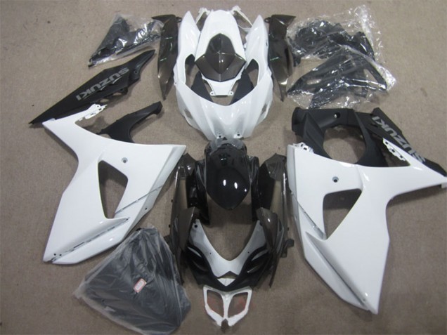 Descuento Kits Carenado Moto Suzuki GSXR 1000 2009-2016 - Blanco Negro