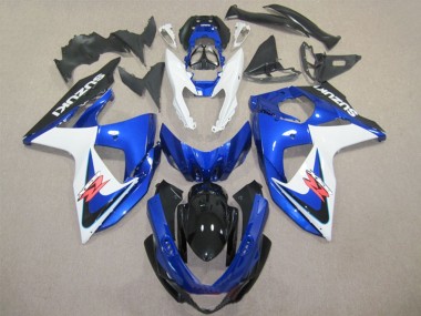 Descuento Carenados ABS Suzuki GSXR 1000 2009-2016 - Blanco Azul Negro