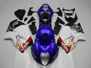 Descuento Carenado Moto Suzuki GSXR 1300 Hayabusa 1996-2007 - Azul Blanco