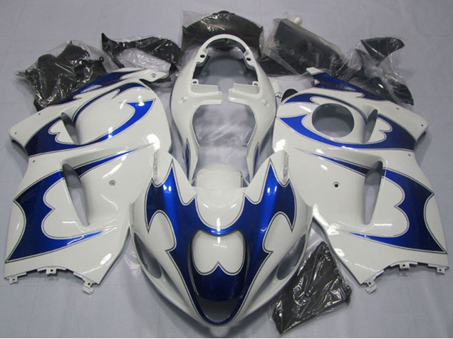 Descuento Kits Carenado Moto Suzuki GSXR 1300 Hayabusa 1996-2007 - Blanco Azul