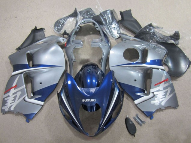 Descuento Carenados Moto Suzuki GSXR 1300 Hayabusa 1996-2007 - Plata Azul
