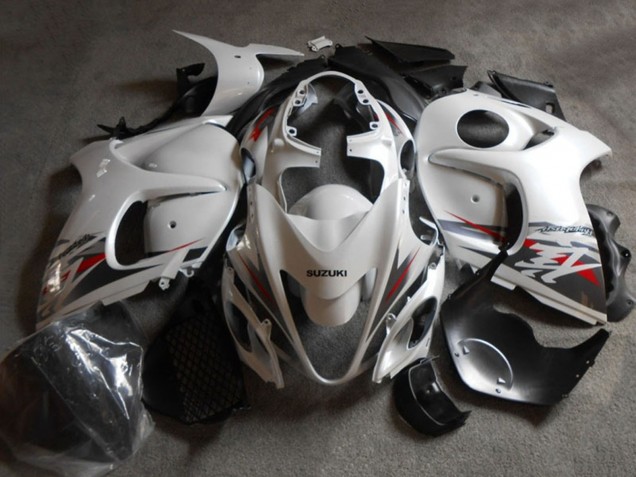 Descuento Carenado Moto Suzuki GSXR 1300 Hayabusa 2008-2020 - Blanco Negro