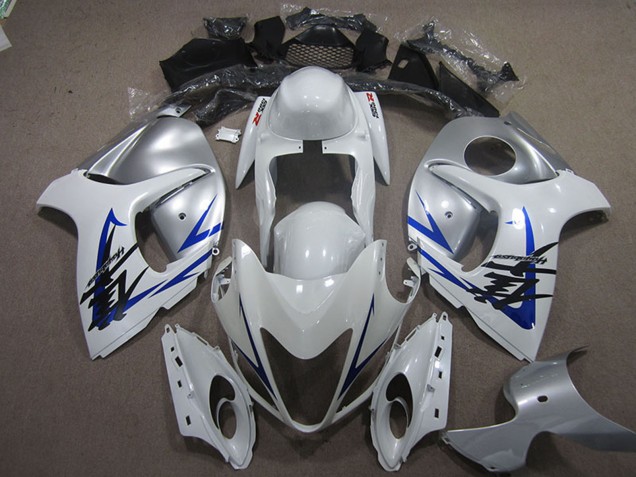 Descuento Carenado Moto Suzuki GSXR 1300 Hayabusa 2008-2020 - Blanco Azul