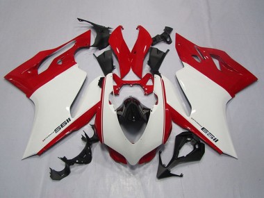 Descuento Carenados Moto Ducati 1199 2011-2014 - Blanco Rojo Negro
