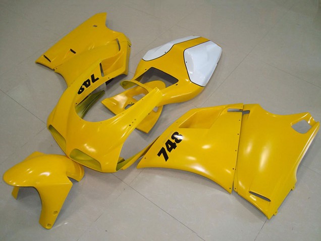 Descuento Carenado Moto Ducati 748 1993-2005 - Blanco Amarillo