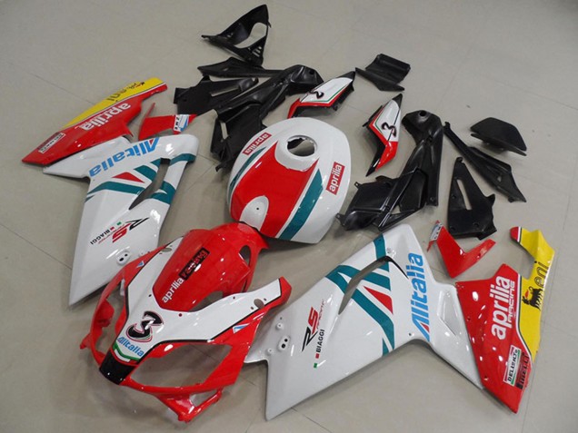 Descuento Carenados Moto Aprilia RS125 2006-2011 - Blanco Rojo Verde Amarillo