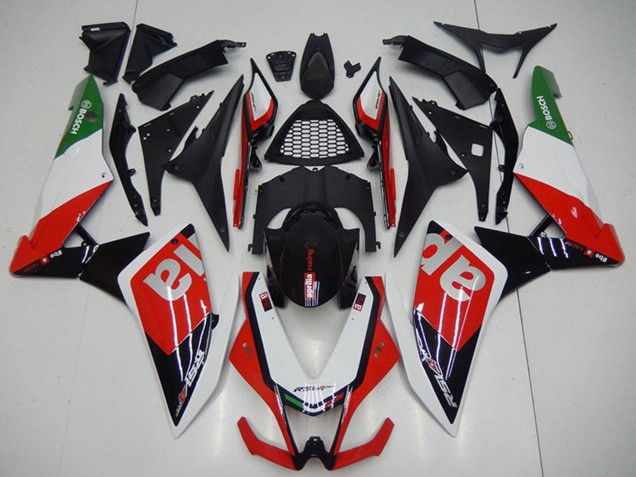 Descuento Carenados Moto Aprilia RSV4 1000 2009-2015 - Negro Rojo Blanco