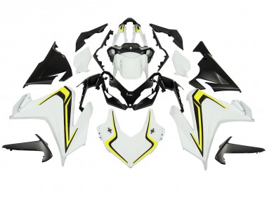 Descuento Carenados Moto Honda CBR500R 2022-2023 - Blanco Neon Amarillo Negro Mate