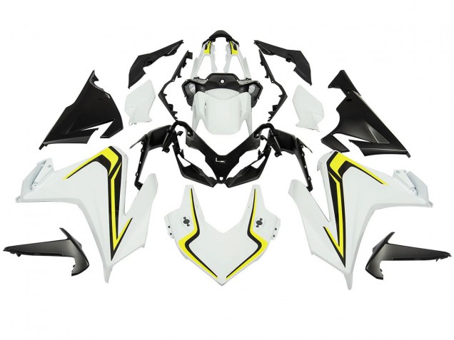 Descuento Carenados Moto Honda CBR500R 2022-2023 - Blanco Neon Amarillo Negro Mate
