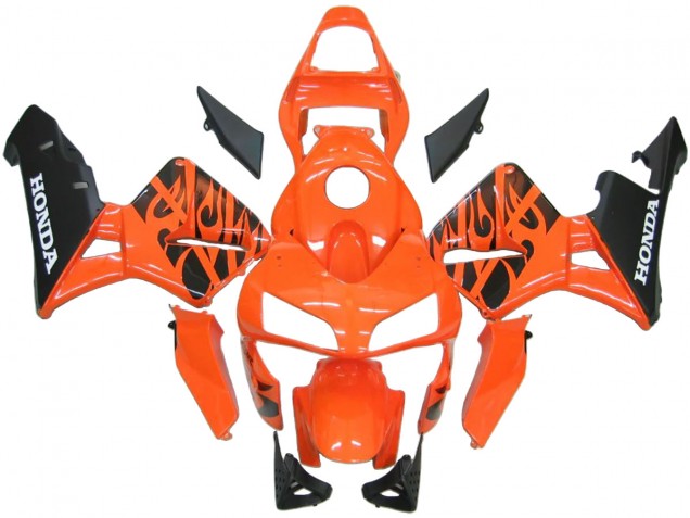 Descuento Carenados ABS Honda CBR600RR 2003-2004 - Naranja Blanco Rojo Negro Brillante Repsol