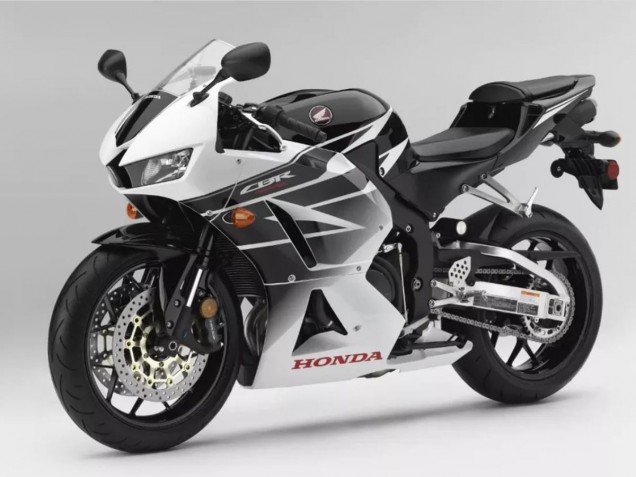 Descuento Carenados Moto Honda CBR600RR 2013-2023 - Blanco Negro