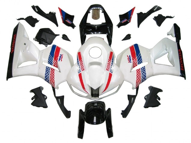 Descuento Kits Carenado Moto Honda CBR600RR 2013-2023 - Blanco Rojo Azul