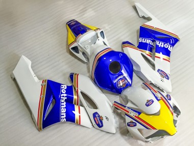 Descuento Carenados Moto Honda CBR1000RR 2004-2005 - Blanco Azul Amarillo Rothmans