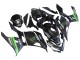 Descuento Carenados Moto Kawasaki EX400 2018-2024 - Negro Mate Verde Monstruo Showr Nieve