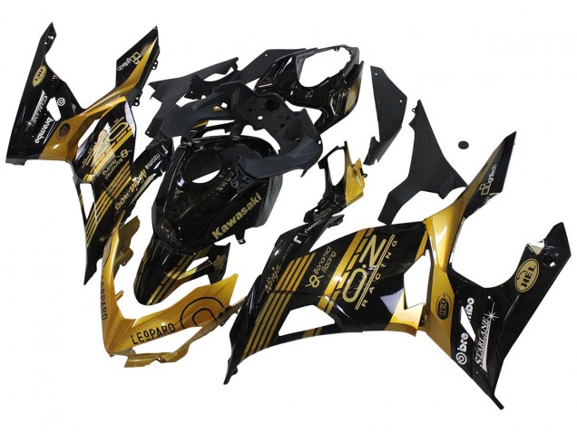 Descuento Carenados Moto Kawasaki EX400 2018-2024 - Oro Negro Brillante