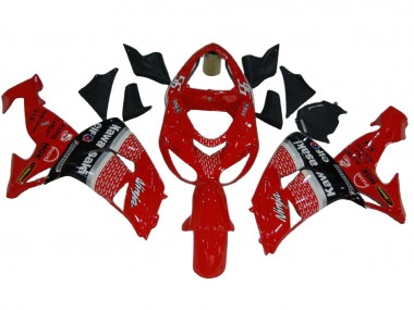 Descuento Carenados Moto Kawasaki ZX10R 2006-2007 - Rojo Plata Gris Negro Elf 56