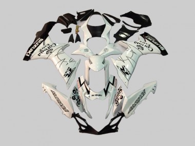 Descuento Carenados Moto Suzuki GSXR 600/750 2011-2024 - Blanco Negro Alstare Corona Extra Motul