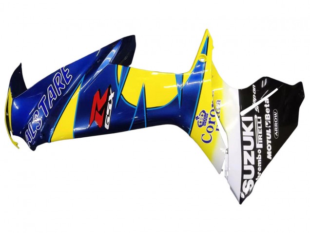 Descuento Carenados Moto Suzuki GSXR 600/750 2011-2024 - Amarillo Azul Blanco Negro Corona Extra Alstare