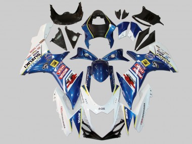 Descuento Carenados Moto Suzuki GSXR 600/750 2011-2024 - Blanco Azul Rojo Amarillo Motul Dunlop