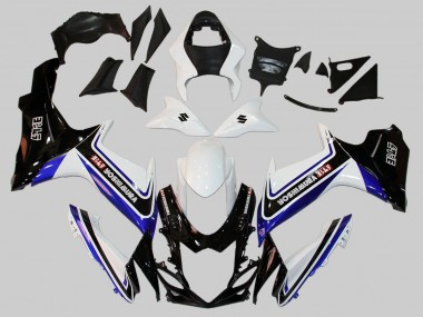 Descuento Carenados Moto Suzuki GSXR 600/750 2011-2024 - Blanco Azul Negro Alstare