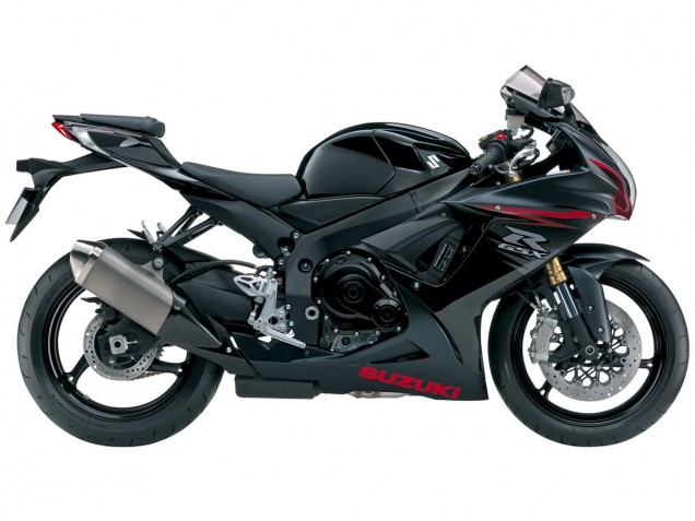 Descuento Carenados Moto Suzuki GSXR 600/750 2011-2024 - Negro Mate Rojo