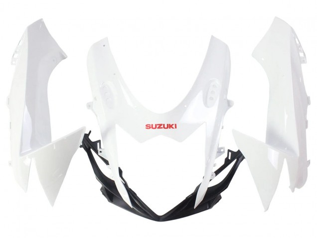 Descuento Carenados Moto Suzuki GSXR 600/750 2011-2024 - Blanco Negro Brillante Rojo Calcomanía