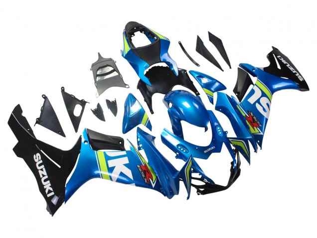 Descuento Carenados Moto Suzuki GSXR 600/750 2011-2024 - Azul Blanco Verde Negro