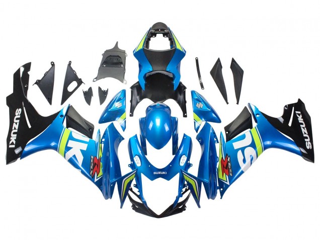 Descuento Carenados Moto Suzuki GSXR 600/750 2011-2024 - Azul Blanco Verde Negro