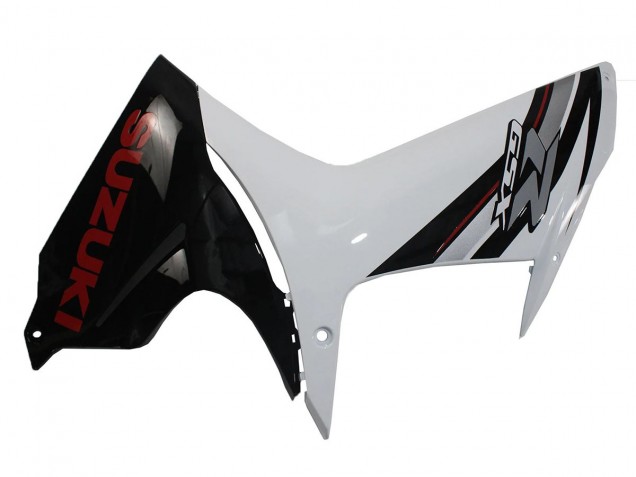 Descuento Carenados Moto Suzuki GSXR 600/750 2011-2024 - Blanco Negro Brillante