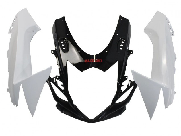 Descuento Carenados Moto Suzuki GSXR 600/750 2011-2024 - Blanco Negro Brillante