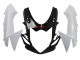 Descuento Carenados Moto Suzuki GSXR 600/750 2011-2024 - Blanco Negro Brillante