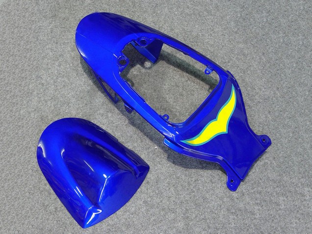 Descuento Carenados Moto Suzuki GSXR 600/750 2006-2007 - Blanco Azul Amarillo Corona Alstare